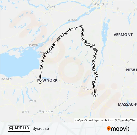 ADT113 Bus Line Map