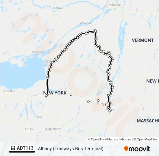 ADT113 Bus Line Map
