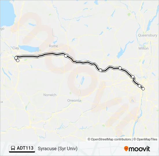 ADT113 Bus Line Map