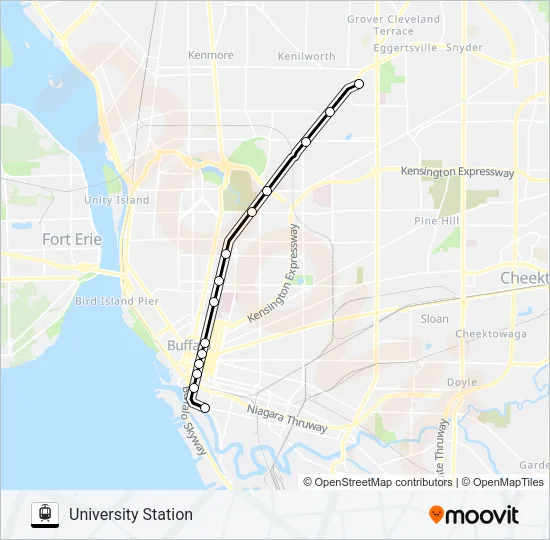 METRO RAIL Light Rail Line Map