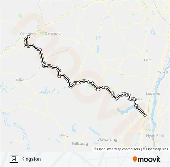 PINE HILL TRAILWAYS 775 Bus Line Map