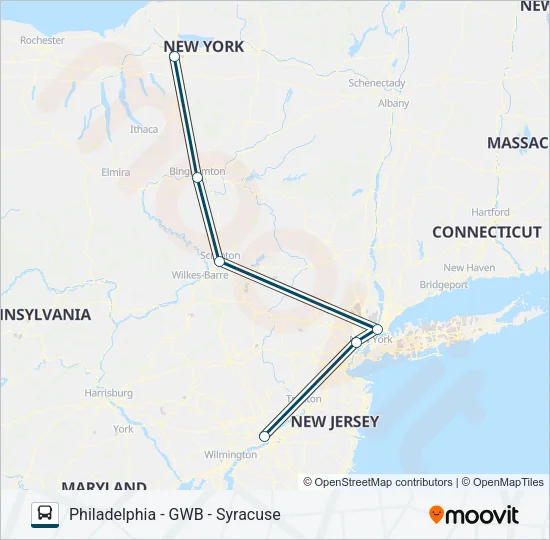 GREYHOUND US0236 Bus Line Map