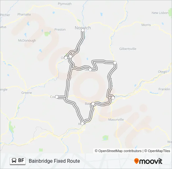 BF Bus Line Map