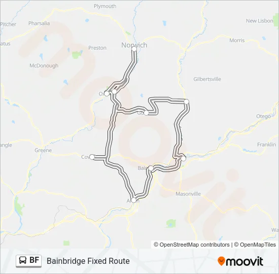 BF Bus Line Map