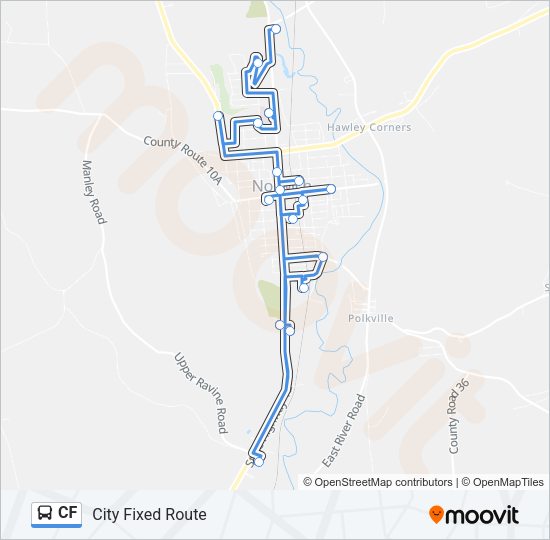 CF Bus Line Map