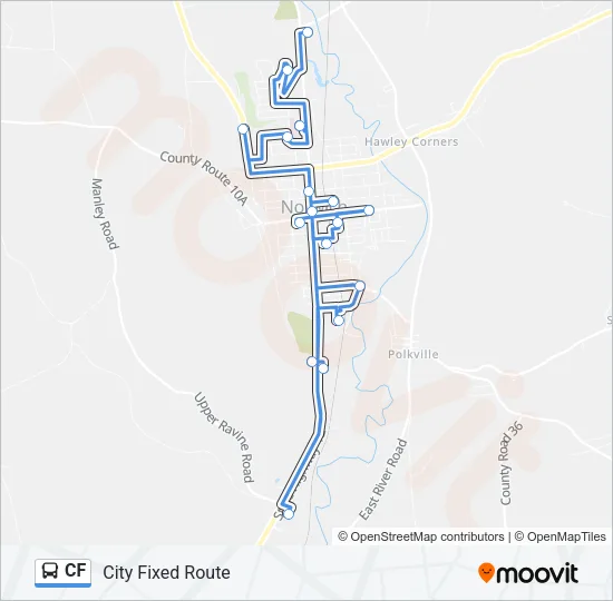 CF Bus Line Map
