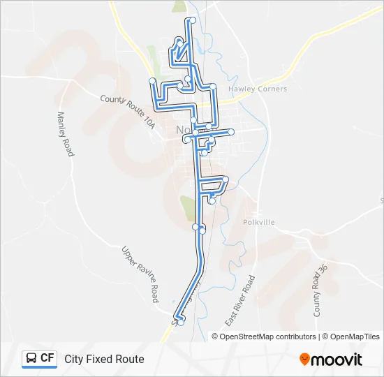 CF Bus Line Map