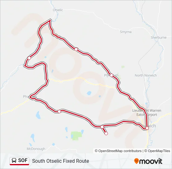 SOF Bus Line Map