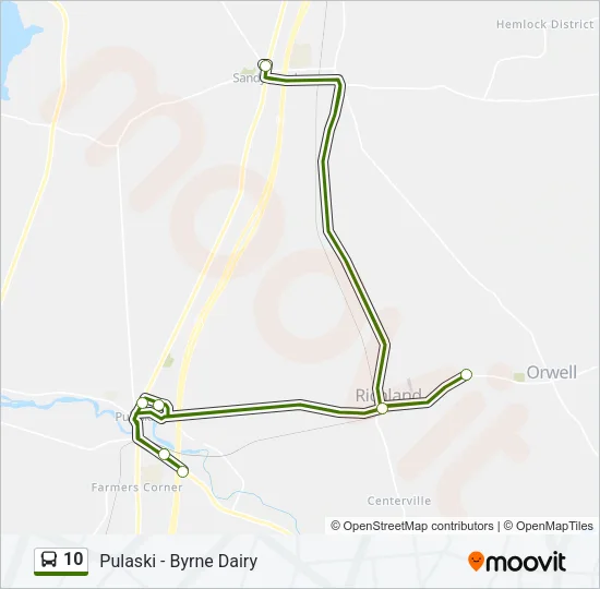 10 Bus Line Map