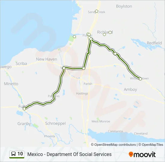 10 Bus Line Map