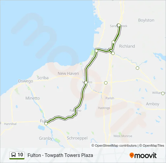 10 Bus Line Map