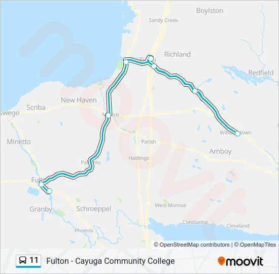 11 Bus Line Map