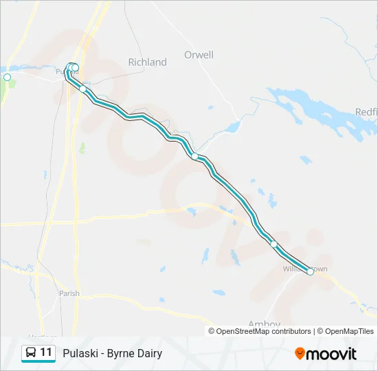 11 Bus Line Map