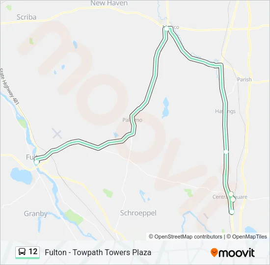 12 Bus Line Map