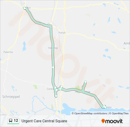 12 Bus Line Map