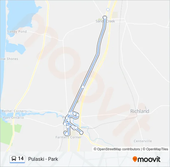 14 Bus Line Map