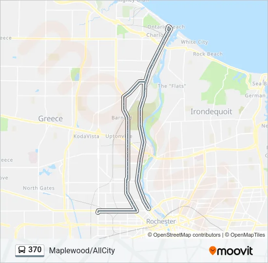 370 Bus Line Map