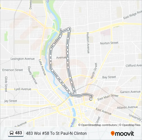 483 Bus Line Map