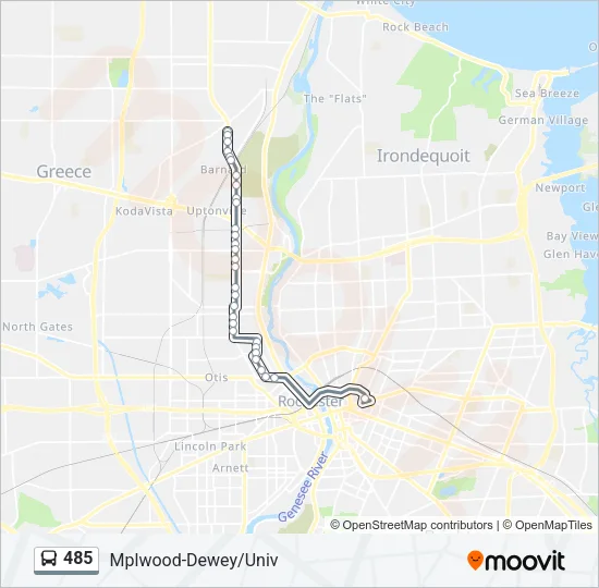 485 Bus Line Map