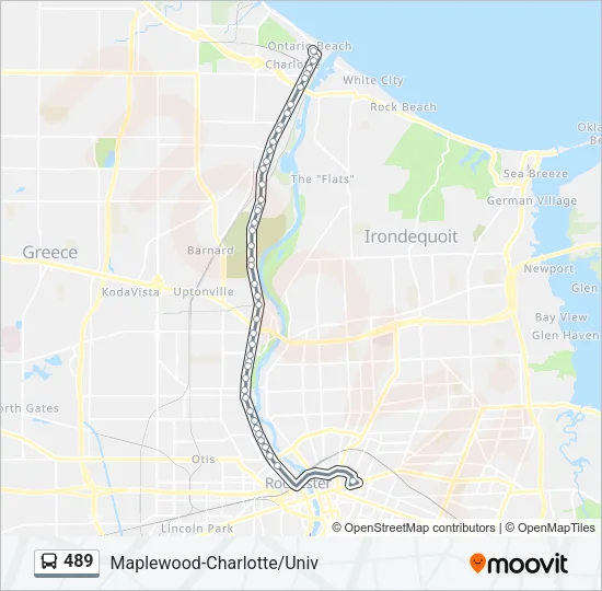 489 Bus Line Map