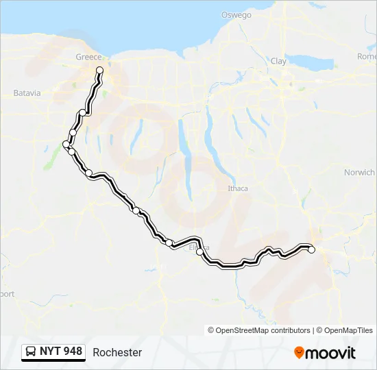 NYT 948 Bus Line Map