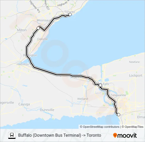 NYT 810B Bus Line Map