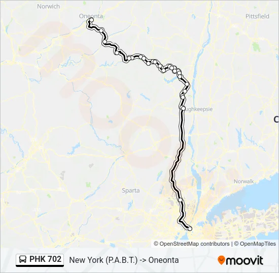 PHK 702 Bus Line Map