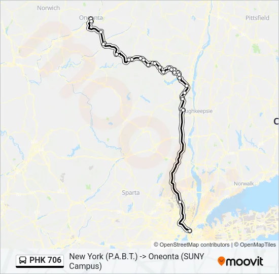 PHK 706 Bus Line Map