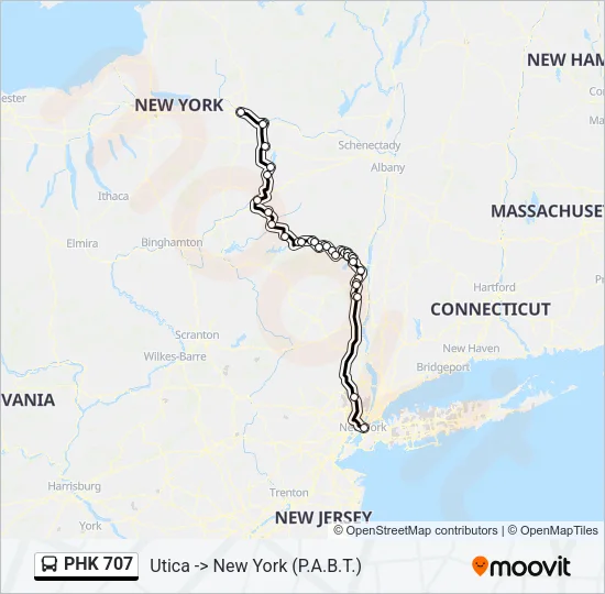 PHK 707 Bus Line Map