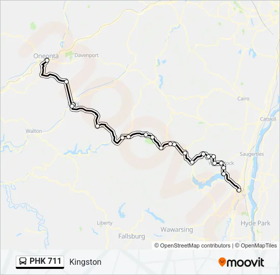 PHK 711 Bus Line Map