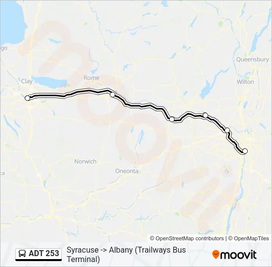 ADT 253 Bus Line Map