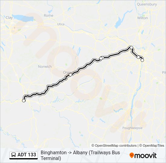 ADT 133 Bus Line Map