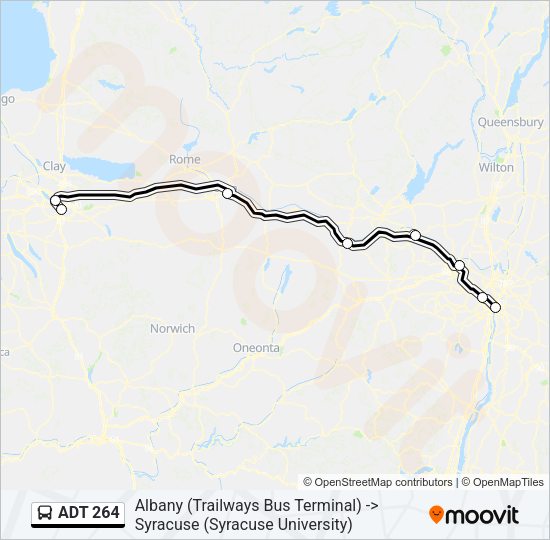 ADT 264 Bus Line Map