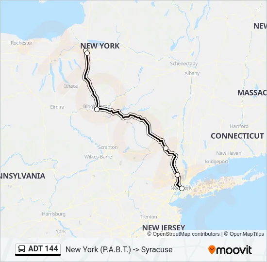 ADT 144 Bus Line Map