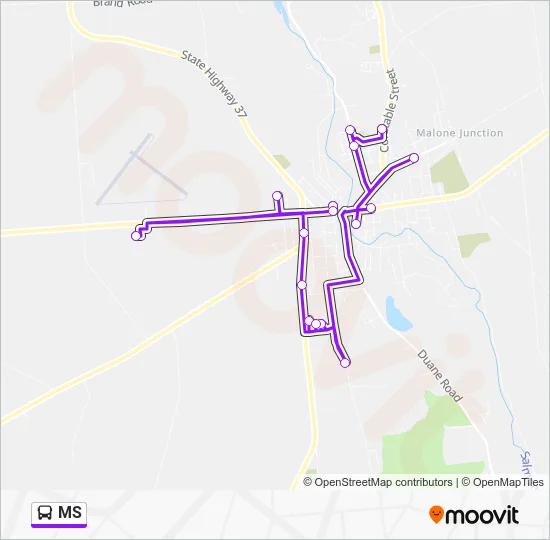 MS Bus Line Map
