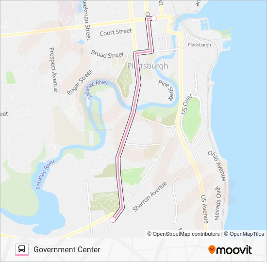 EXPRESS SHUTTLE Bus Line Map