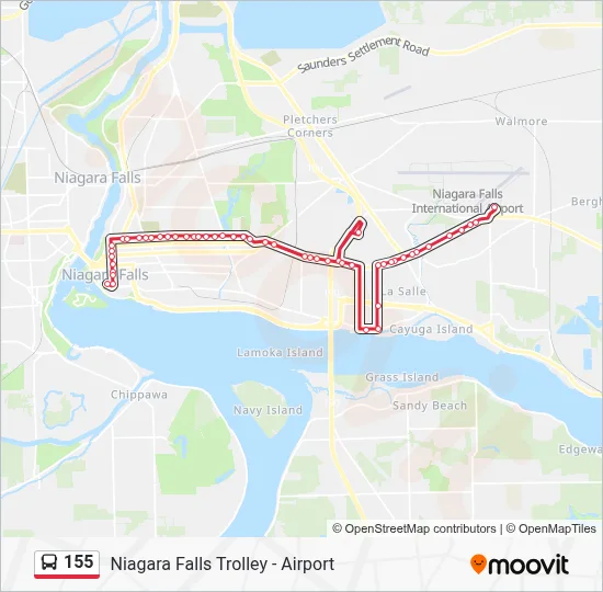 155 Route: Schedules, Stops & Maps - Metros Niagara Falls Trolley ...