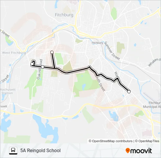 5A REINGOLD SCHOOL Bus Line Map