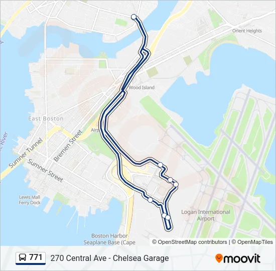 771 Bus Line Map