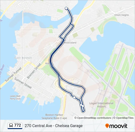 772 Bus Line Map