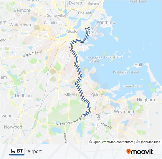 BT Bus Line Map