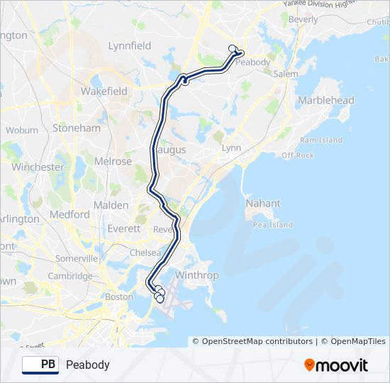 PB bus Line Map