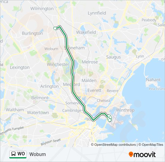 WO Bus Line Map