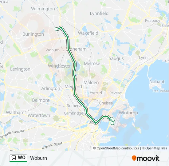 WO Bus Line Map