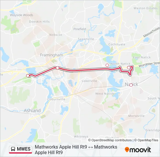 MWES Bus Line Map