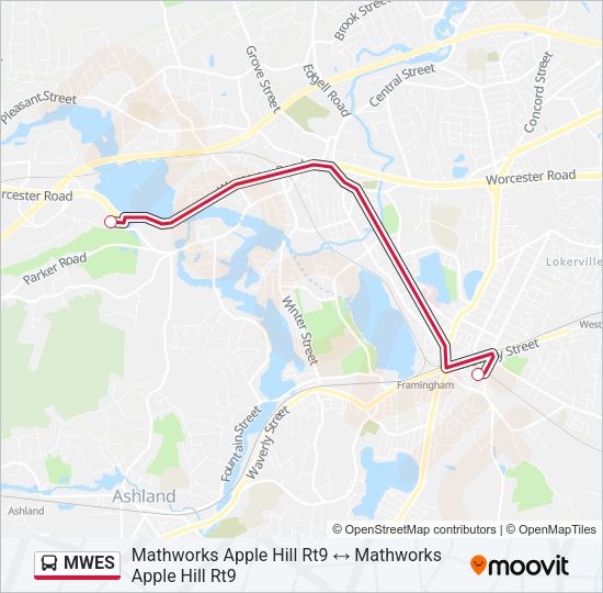 MWES Bus Line Map