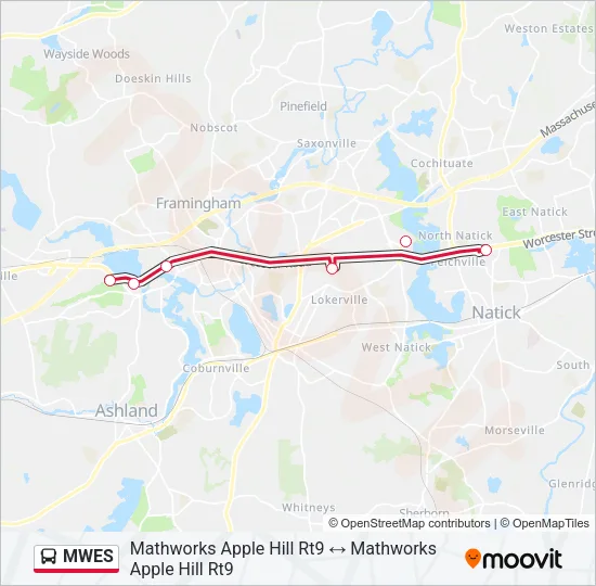 MWES Bus Line Map