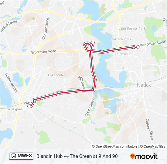 MWES Bus Line Map