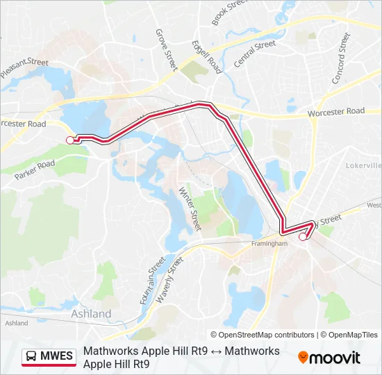 MWES Bus Line Map