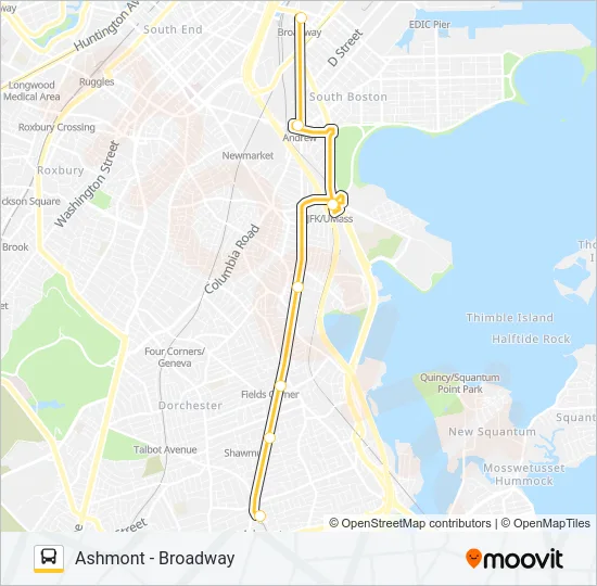 RED LINE SHUTTLE Bus Line Map
